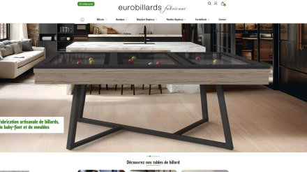 Refonte site e-commerce Eurobillards