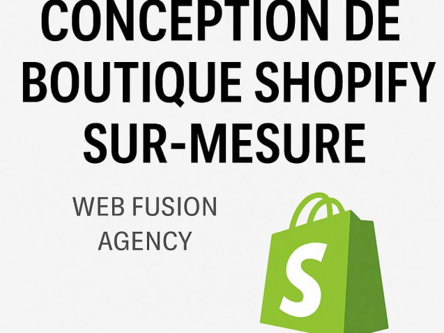 Conception boutique shopify